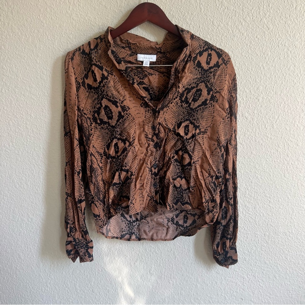 Top shop Snakeskin Top